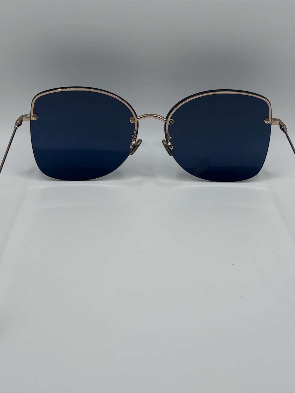 Christian Dior Sunglasses NEEDS SCREW Gold Blue Made In Italy - Picture 3 of 16
